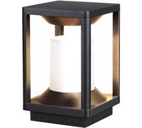 Budbuddy 20W LED Farolas Exterior Jardin Negro Luces Exterior Farola con Enchufe E27 Lamparas Exterior Terraza IP65 Farolas de Jardin Valla Jardin Exterior farolas de jardin