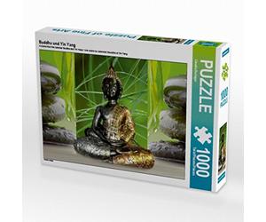 Buddha and Yin Yang - Puzzle (1000 Piezas), diseño de Buda y Yin Yang