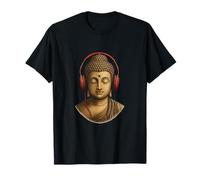 Buddha Auriculares Música Zen Mindful Vibes Camiseta