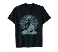 Buddha Blue Buddhism Zen Buddhist Meditación Espiritual Yoga Camiseta