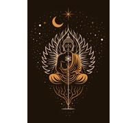 Buddha Energy - Yoga Notizbuch: Spirituelles 6x9 Zoll Dotted Journal mit 150 Seiten - Für Meditation, Achtsamkeit, Asana-Tracking und spirituelles Journaling