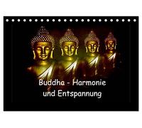 Buddha - Harmonie und Entspannung (Tischkalender 2026 DIN A5 quer), CALVENDO Monatskalender: Buddha symbolisiert Harmonie, Ausgeglichenheit und Entspannung