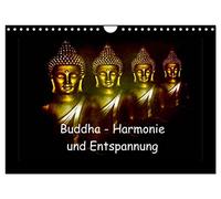 Buddha - Harmonie und Entspannung (Wandkalender 2026 DIN A4 quer), CALVENDO Monatskalender: Buddha symbolisiert Harmonie, Ausgeglichenheit und Entspannung
