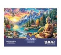 Buddha Landscape 1000 Piece Adults Puzzle Kids Age Games Gifts Birthday Home Decoration Decompression 70x50cm/1000pcs
