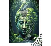 Buddha Nature Rompecabezas para Adultos Tree Spirit Statue 1000 Piezas Papel Reciclado para Adultos Rompecabezas Divertido Regalo Y Actividad En Casa 38x26cm/1000pcs