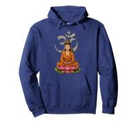 Buddha Om Symbol Design Budista Quan Yin Lotus Meditación Sudadera con Capucha