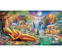 Buddha-Statue 1000 Piezas Puzzle Reciclado Juego Familiar Divertido para Adultos Desafiante Actividad en casa 38x52/1000pcs