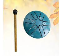 Buddha Stones Mini tambor de lengua de acero, kit de tambor curativo de sonido de 3 pulgadas, tambor de mano sin preocupaciones de 6 notas, mini tambor de mano (Color : Green, Size : Arrow style)