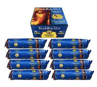 Buddha Tabletas de Carbón para Incienso, Quemador, Cachimba, Incensario, Narguile, Shisha, Hookah. Muy Duraderos, Encendido Rápido, Uso Doméstico, 8 Paquetes de 10 Uds x 33 mm de Diámetro