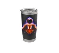 Buddhabrot Fractal Art - Meditación Cósmica Geometría Sagrada Vaso térmico de acero inoxidable de doble pared