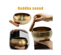 Buddhism Tibetan Meditation Singing Bowl Hammered Yoga Copper Chakra Ornaments Gift