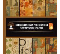 Buddhist Themed Scrapbook Paper: 20 Double Sided Sheets 8.5 x 8.5 for Scrapbooking, Mixed Media Art, Junk Journals, Crafting projects, Origami, and More