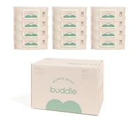 Buddle Wonder Wipes - Paquete de 12 toallitas para bebé con aloe y madreselva, probadas por dermatólogos e hipoalergénicas, biodegradables y compostables a base de plantas para pieles sensibles