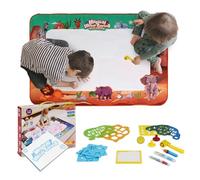 BUDDY BABY - AquaPaint - Alfombra Infantil Mágica XL para Pintar con Agua - Medidas Super Grandes 150x100 cm- Juguete educativo de 3 a 12 años - Incluye Accesorios - Con Caja de Regalo (Safari)