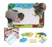 BUDDY BABY - AquaPaint - Alfombra Infantil Mágica XL para Pintar con Agua - Medidas Super Grandes 150x100 cm- Juguete educativo de 3 a 12 años - Incluye Accesorios - Con Caja de Regalo (Insectos)
