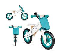 Buddy Baby • Bicicleta sin Pedales Bike • Desde 3 años • Asiento Regulable 30-44 cm • Manillar antivuelco • Ruedas Espuma antipinchazos • Asa Transporte • con Timbre • Bolsa de Tela Delantera