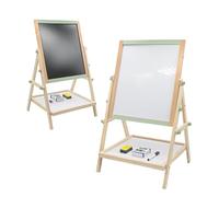 Buddy Baby • Pizarra Creativa 2 en 1 CreativeBoard • Desde 3 años • Superficie blanca y tiza • Incluye caja de tizas, 2 borradores y 1 boli • Balda inferior para accesorios • Ajustable en altura