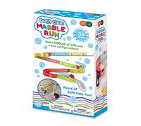 Buddy & Barney Bath Time Marble Run Toy Juego de 36 piezas - Construye una pista y corre las bolas especiales hacia abajo! Juguetes de baño para bebés de 2, 3, 4, 5, 6 años