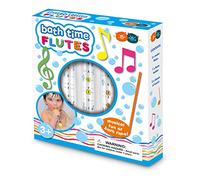 Buddy & Barney - Juego de 5 flautas de agua para bañera. Juego de 5 flautas más hojas de música. Juguete de baño para bebés, niños pequeños, 2 3 4 5 años.