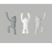 Buddy Ganchos Blanco Gris Ganchos para Ropa Armario Por Umbra 3er Set 318165-023