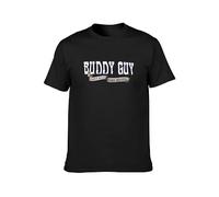 Buddy Guy Can't Quit The Blues 2009 Tour T-Shirt Graphic tee Printed Top Mens Shirt Black 3XL