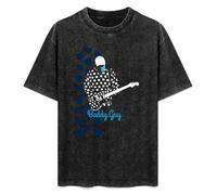 Buddy Guy Dots on Dots Essential T-Shirt Graphic tee Printed Top Mens Black Shirt 3XL