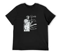 Buddy Guy Two Fisted Born To Play Guitar SC-Ca Tour Mens T-Shirt Fashion Casual Unisex Black tee L