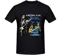 Buddy Holly Story - Camisetas para hombre, diseño de cuello redondo, color negro, Negro, L