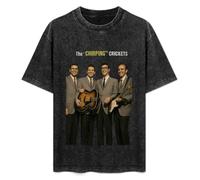 Buddy Holly & The Crickets The Chirping Crickets Album Cover Mens T-Shirt Black Unisex Top tee 3XL