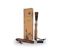 Buddy´s Bar - Barista Edition, juego de cepillos de limpieza para máquinas de café y molinillo, juego de cepillos - Cepillo curvado de 13,5 cm, cepillo recto: 12,5 cm, con cerdas de nailon