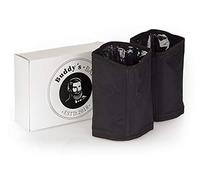 Buddy´s Bar - Pack de 2 puños de refrigeración, para botellas de hasta 9,5 cm de diámetro, enfriador de botellas de champán y champán, enfriador de vino, tela de nailon repelente al agua, color negro