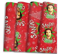 Buddy the Elf Santa's Coming Christmas Papel de regalo - 12 hojas - 50,8 x 76,2 cm - Papel de regalo festivo Silver Buffalo