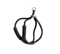 BuddyArmor Arnés para gatos en forma de Y, a prueba de fugas, ajustable, acolchado, suave, chaleco para gatos, cómodo arnés para gatos pequeños y grandes (sin correa) (negro, S)