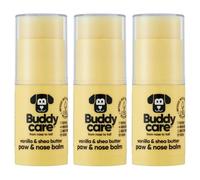 Buddycare Bálsamo para patas y nariz de perro, vainilla y manteca de karité, protege y repara la piel seca, agrietada y agrietada, vegano y libre de crueldad, hidrata y nutre, accesorio de aseo de