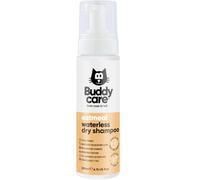 Buddycare Champú seco sin aclarado con agua de avena para gatos | Champú de limpieza profunda para gatos | Aroma fresco | con aloe vera y provitamina B5 (200 ml)