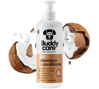 Buddycare Champú y acondicionador para Perros | con Aroma a Coco | con Aloe Vera y Pro Vitamina B5 2en1 500ml