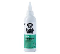 Buddycare Limpiador de orejas de perro | Solución calmante de limpieza de oídos para perros | Ingredientes de origen natural con aloe vera 200 ml (paquete de 1)