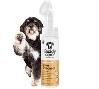 Buddycare Limpiador de patas de perro con aroma a avena, 200 ml, sin enjuague, limpiador de patas sin agua para perros, solución suave para patas fangosas, adecuado para todas las razas, cómodo y
