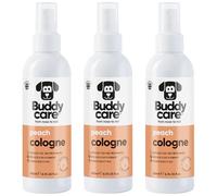 Buddycare Perfume para perro melocotón - 200 ml x3 - Aroma afrutado e intenso refrescante entre lavados