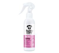 Buddycare Spray de secado rápido para perros (200 ml) - Spray de aseo de secado rápido con aceite de citronela - Reduce el tiempo de secado, acondiciona el pelaje y deja aroma fresco tropical - Spray