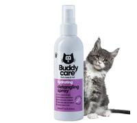 Buddycare Spray desenredante para gatos: eficaz removedor de pelo mate para gatos y spray desenredante para promover un pelaje saludable, elimina fácilmente el pelo mate para un pelaje suave y