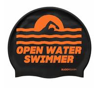 BUDDYSWIM Gorro de Natación de Silicona para Piscina o Aguas Abiertas, Gorro Piscina Mujer, Gorro Natacion Hombre. Cómodo, Resistente e Hidrodinámico, Color Llamativo.