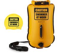Buddyswim Schwimmboje Drybag 20 Litros Botavara de Seguridad Amarilla Open Water