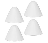 budebuse 4pcs Construction Glow Toilet Bolt Covers Press Fit Easy Installation for Bathrooms Easy Press Fit Covers