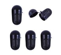 budebuse 5 Uds portátil para pesca de señuelos de pesca jaula de cebo suave de plástico trampa de cebo de pescado cesta alimentador fácil de usar herramienta de pesca