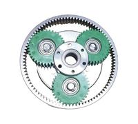 budebuse Engranaje de embrague de hierro 36T de baja fricción para varios motores de motocicleta E Bike Scooter. Diseño 1. Transmisión de potencia mejorada. Instalación rápida de la transmisión del