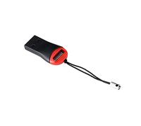 budebuse Lector de tarjetas USB TF USB 2.0 TF, lector de tarjetas de memoria, dispositivo de escritura para colgar, silbato - portátil