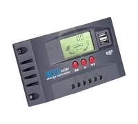 budebuse MPPT - Regulador solar para farolas de calle (30 - 100 A, herramienta de gestión de construcción ABS de alta eficiencia para sistemas de iluminación exterior, reguladores de energía solar