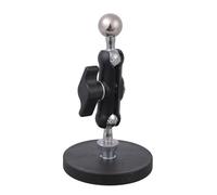 budebuse Placa adaptadora magnética de 1/4 pulgadas, base de 17 mm, articulación esférica, base de montaje para trípode de cámara, soporte para teléfono