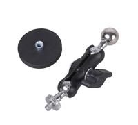 budebuse Placa adaptadora magnética de 1/4 pulgadas, base de 17 mm, articulación esférica, base de montaje para trípode de cámara, soporte para teléfono